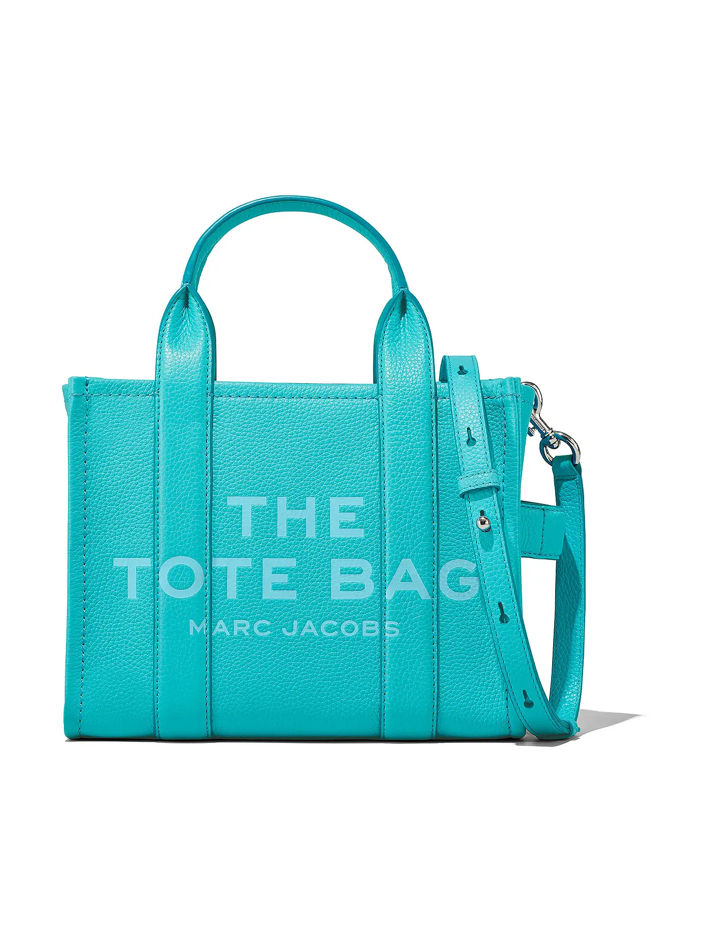 MARC JACOBS | Ledertasche - Tote Bag THE SMALL TOTE LEATHER | blau